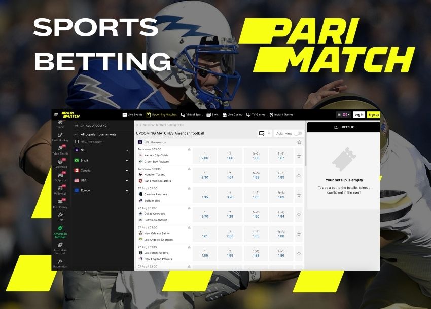 Sports betting through Parimatch India site detailed review