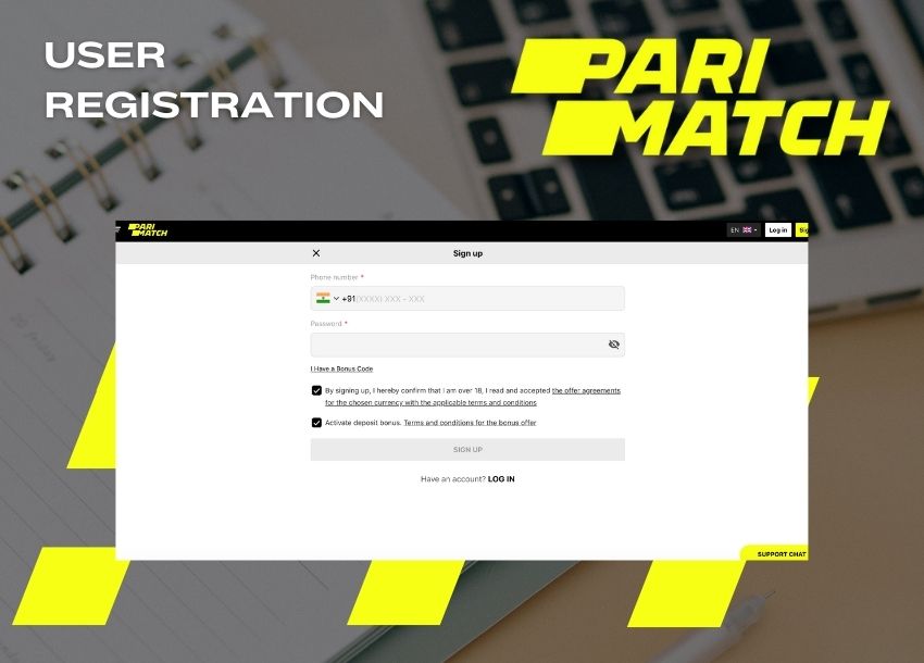 How to register at Parimatch betting site